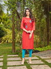 Smylee Apsara 3 Ethnic Wear Rayon Embroidery Designer Latest Kurti Collection